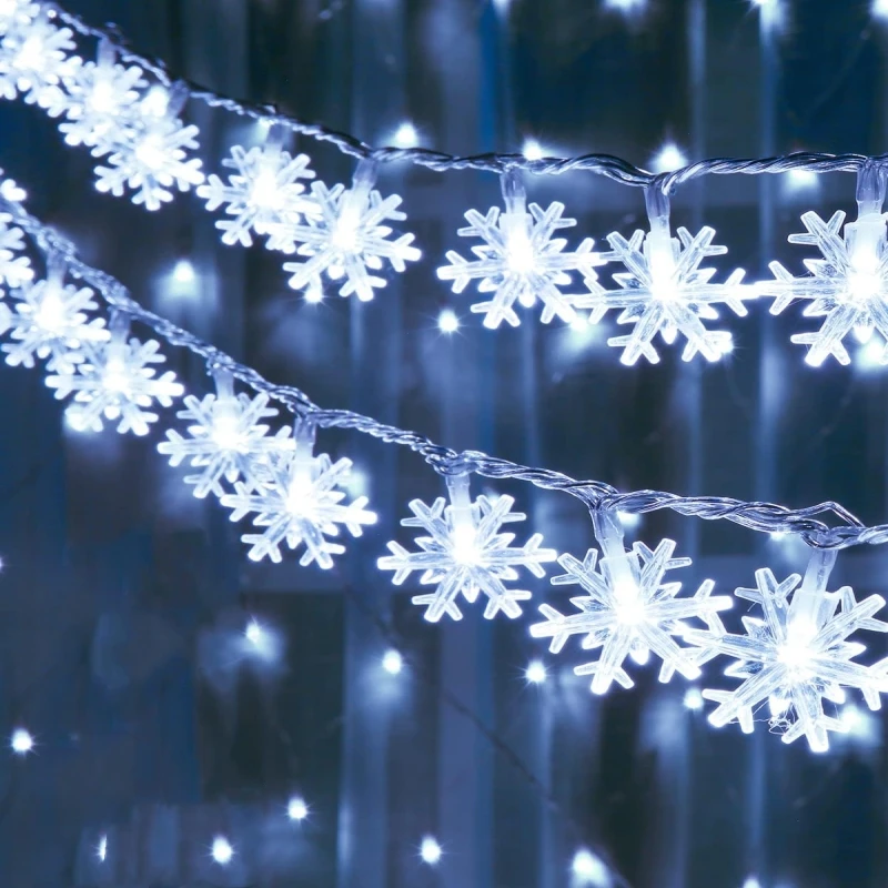 

Светодиодная гирлянда снежинки OKAL RED EAST