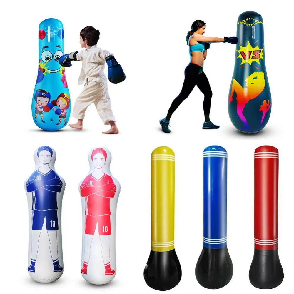 

Stress Relief Inflatable Sandbag Punching Bag Unisex Children Tumbler Fitness Kids Home Gym Fitness Boxing Fight Training Toy