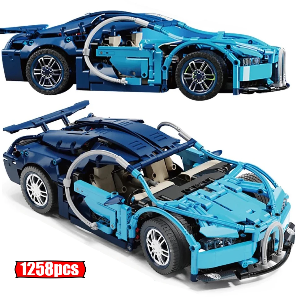 

1258pcs City technical Racing supercar Building Blocks Idea MOC Mechanical sports Car Vehicle Model Brick Toys Children Boys