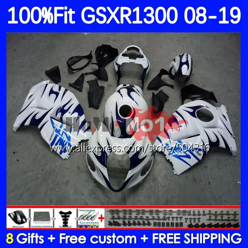 

Обтекатель Hayabusa для SUZUKI GSXR 1300 CC GSXR-1300 29No.167 GSXR1300 blue Flame 2008 2009 2010 2011 2012 14 15 16 17 18 19