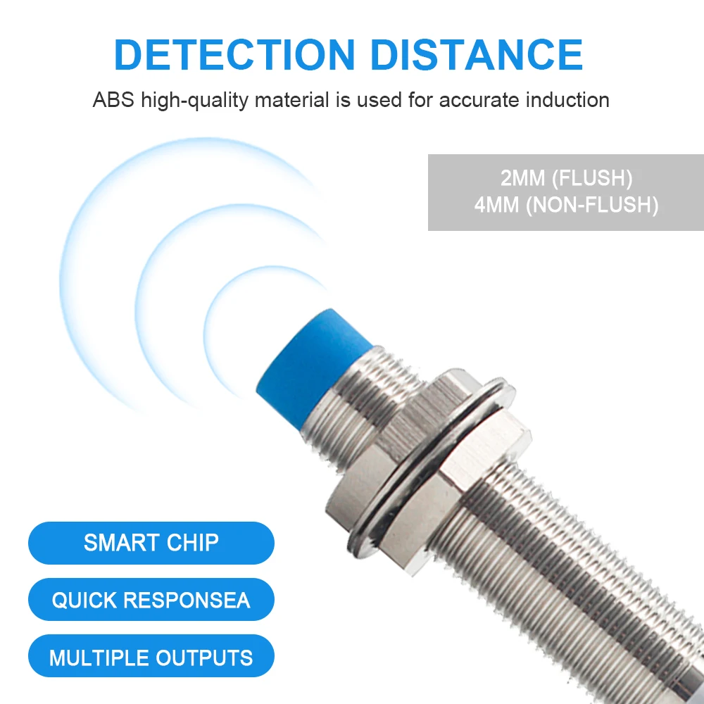 Эксклюзивный Индуктивный бесконтактный переключатель cloicht IP65 M12 2 мм 4 6-36 в -