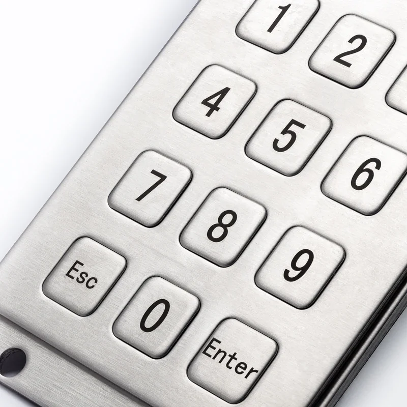 LIN плоские клавиши промышленные 12-клавишные цифровые металлические клавиатуры