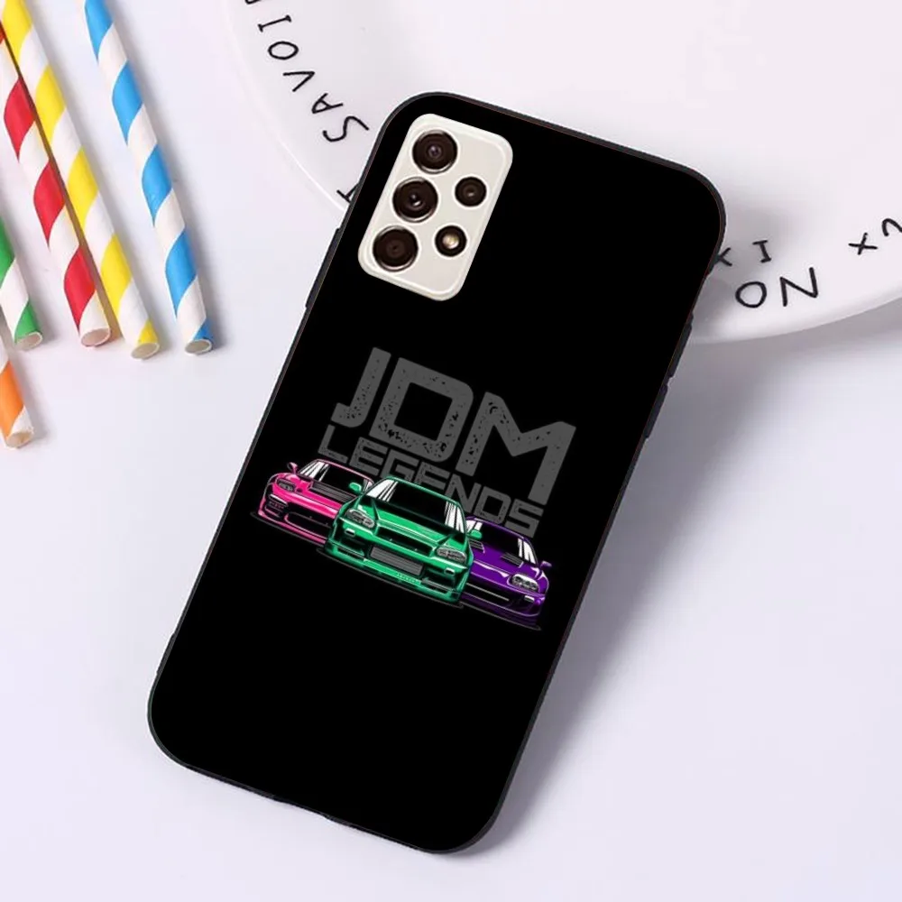 Автомобильный чехол JDM для мобильного телефона Samsung A91 A81 A73 A72 A71 A30S A20 A12 A13 A52 A53 4G