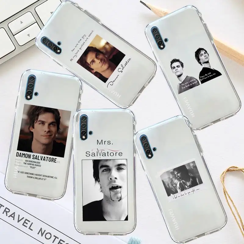 

The Vampire Diaries Phone Case Transparent for Huawei honor P mate Y 20 30 40 10 8 5 6 7 9 i x c pro lite prime smart