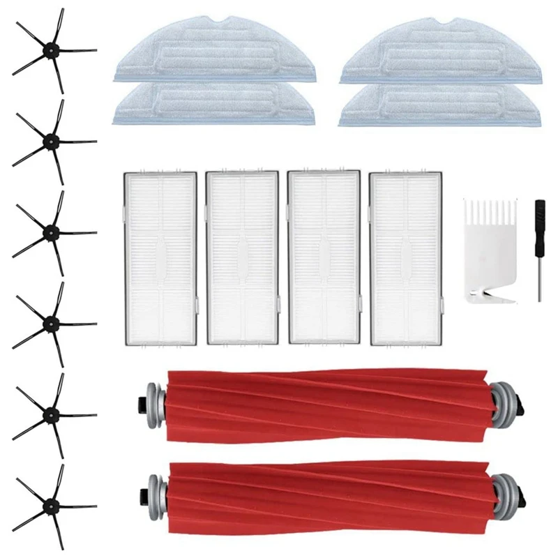 

Replacement Parts Accessories For Roborock S7,S7 Plus,S7+,S7 Maxv,S7 Maxv Ultra,T7S,T7S Plus, Main Brushes Filters