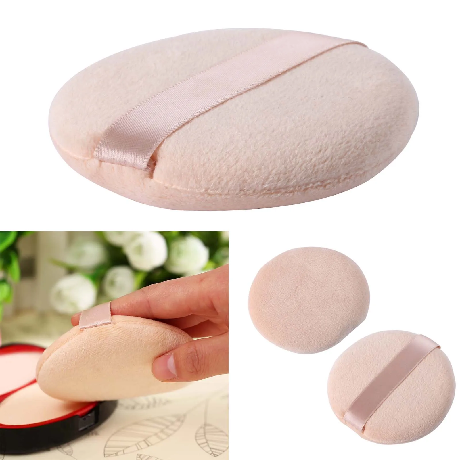 

Спонж для макияжа, 1 или 2 шт., для сухой пудры, инструменты для ухода за лицом для женщин, мягкий, удобный, профессиональный, для салона/дома, подарки для девушек