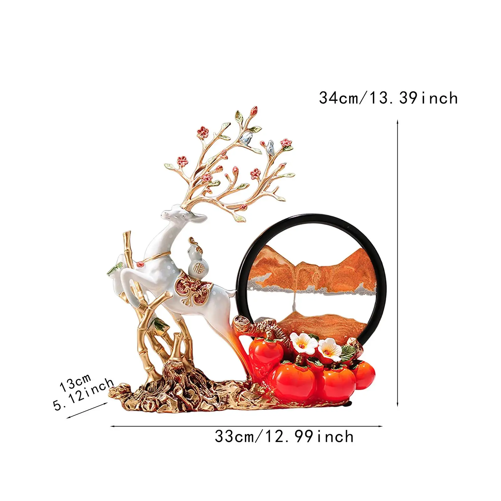 ПОДВИЖНЫЙ ПЕСОК Искусство Рисунок Декор олень скульптура Смола домашний декор