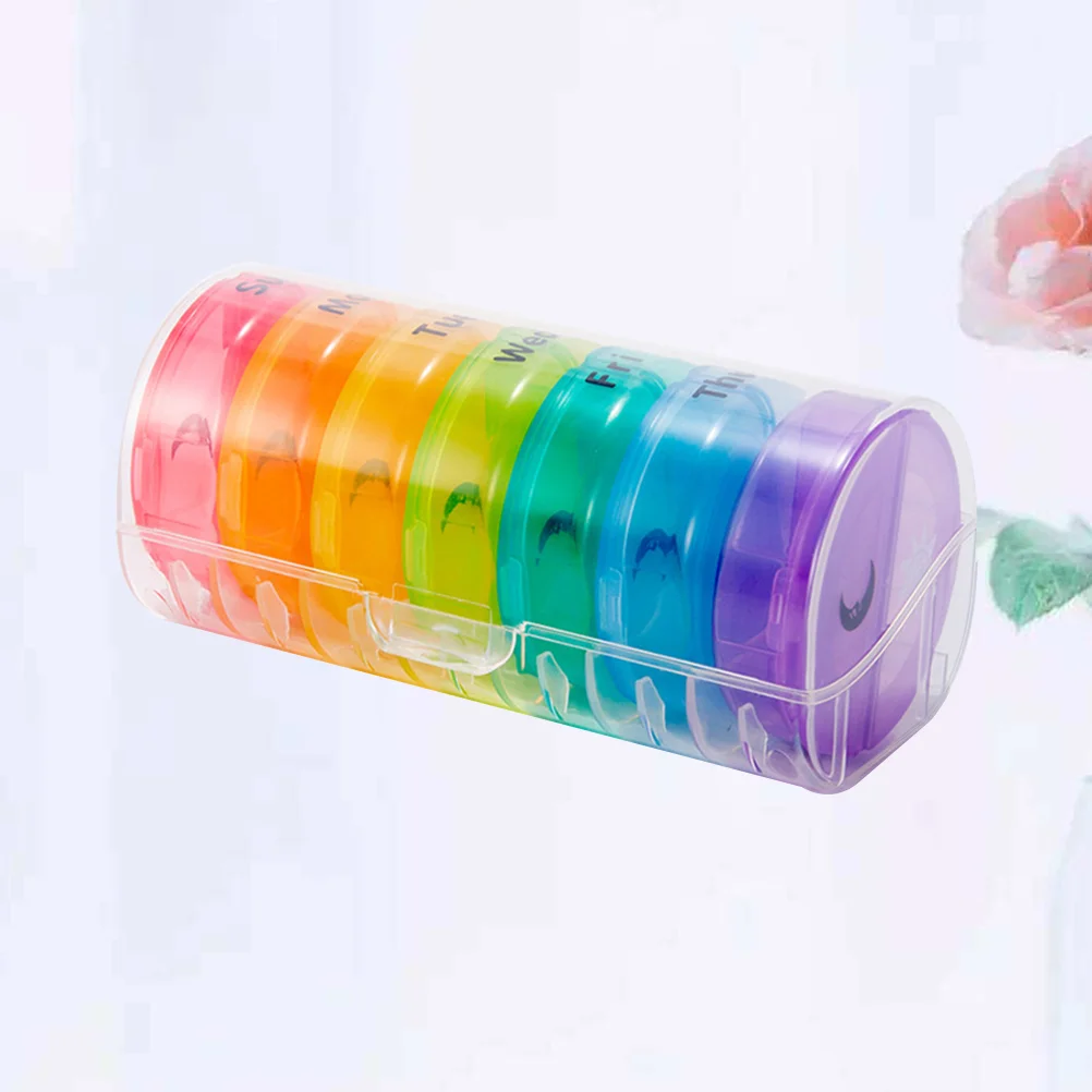 

Boxholder Weekly Case Organzier Dispenser Containers Planner Travel Casesreminder Storage Supplement Daily Vitamin Organizer Day