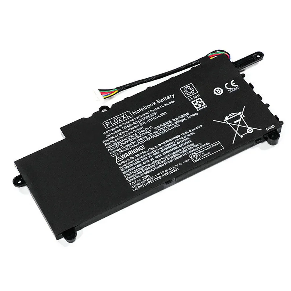 Аккумулятор SHUOZB PL02XL для ноутбука HP Pavilion 11 X360 11-n010dx 11-n000snx 11-N014TU 11-N030TU 751681-421