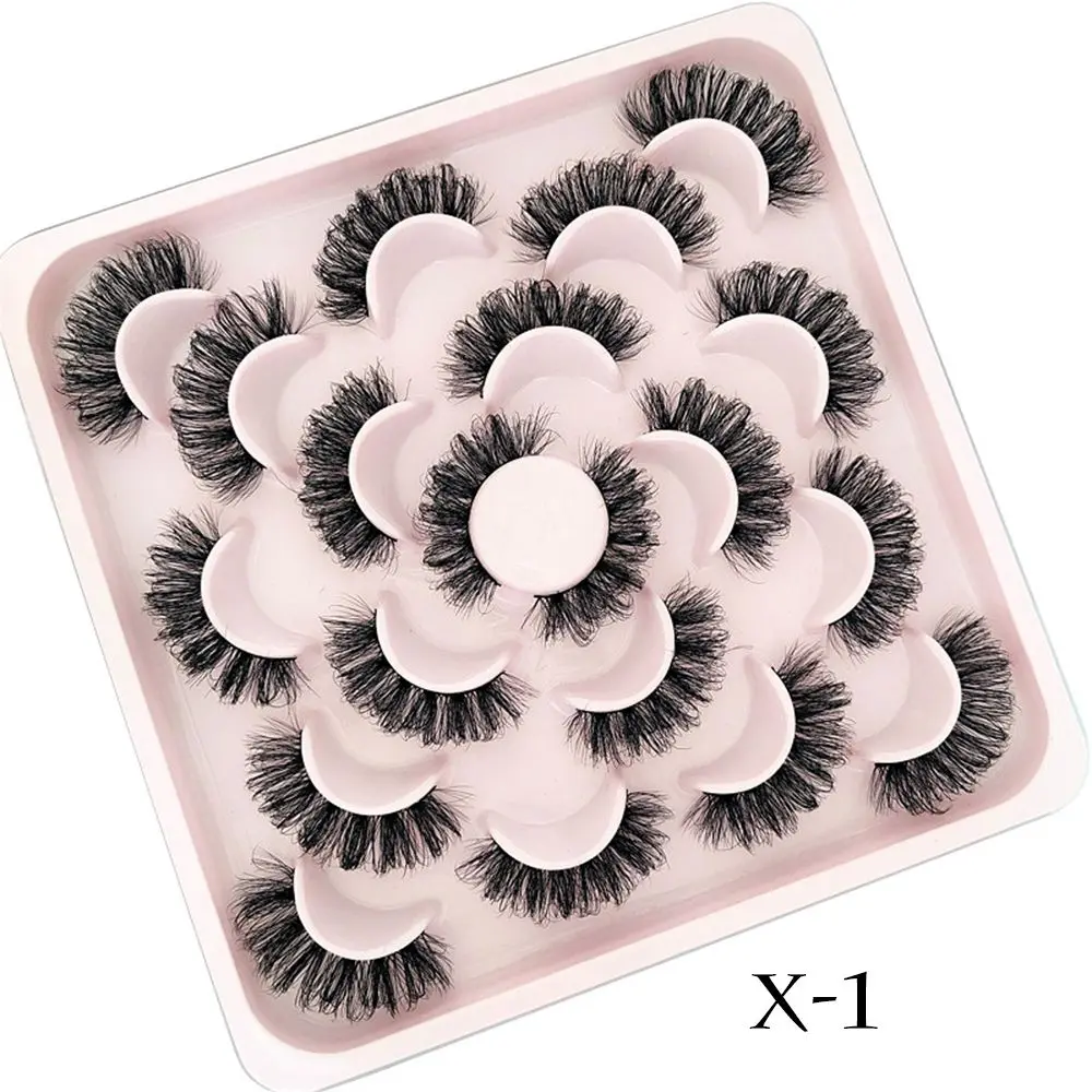 

10 пар, накладные ресницы из искусственной норки, 15 мм