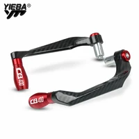 22mm motorcycle accessories handle bar grips end brake clutch levers protection guard for honda cb400 cb 400 with logo