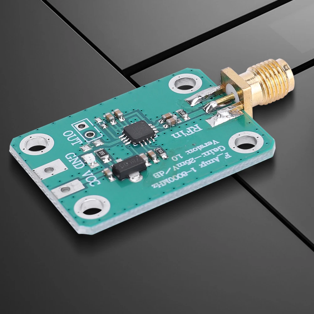 

AD8318 RF Logarithmic Detector 1-8000MHz 70dB Logarithmic Amplifier Module Power Meter Board RF Detector Module