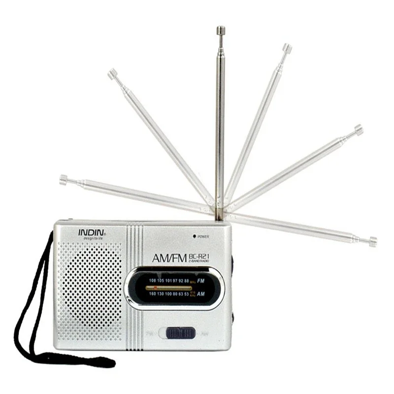Портативное радио BC-R21 Mini AM FM-радио с аккумулятором