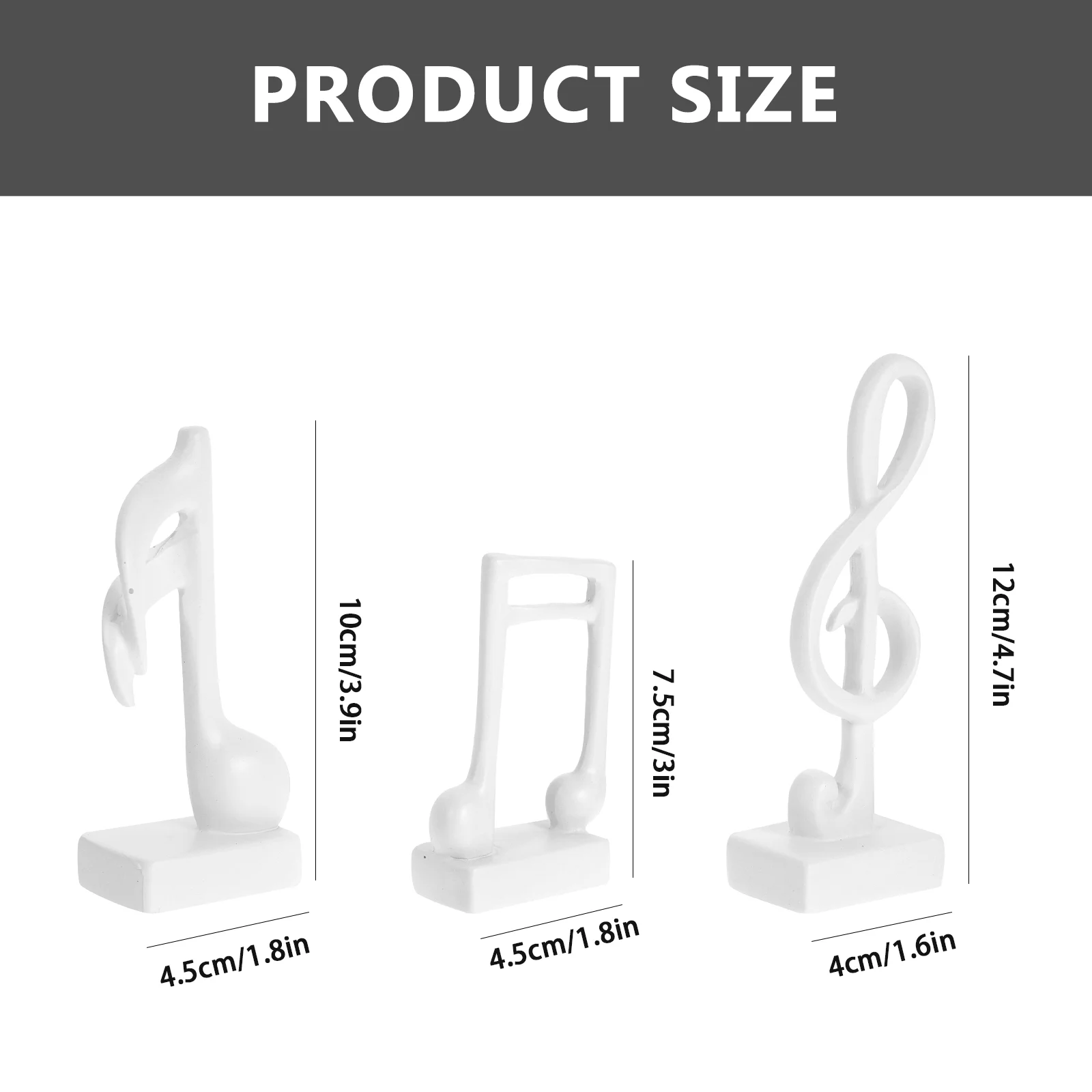 3 шт. украшения с музыкальной нотой домашний декор настольная скульптура