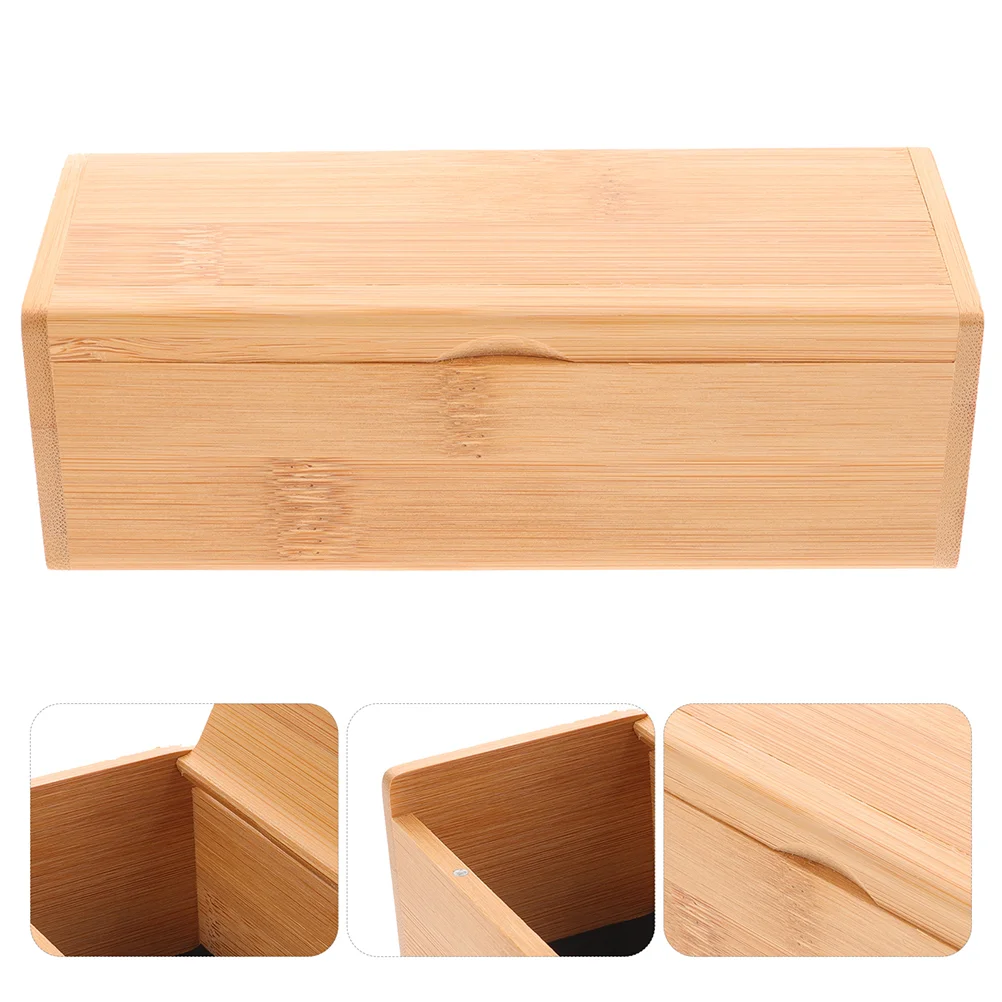 

2 Pcs Jewelery Organizer Bamboo Jewelry Box Trinket Box Bamboo Keepsakes Box Decorative Boxes Lids Bamboo Jewelry Organizer Box