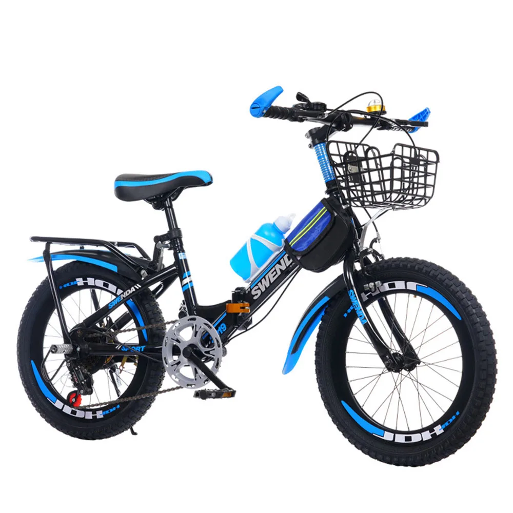 

18 Inch Mountain Bike Children Mountain Biking Secure The Carbon Steel Frame Non Slip And Wear-Resistant Tires Cycling