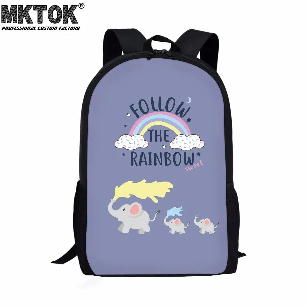 Cute Cartoon Animals School Bags for Girls Padded Back Students Satchel Multifunctional Zipper Mochilas Escolares Free Shipping