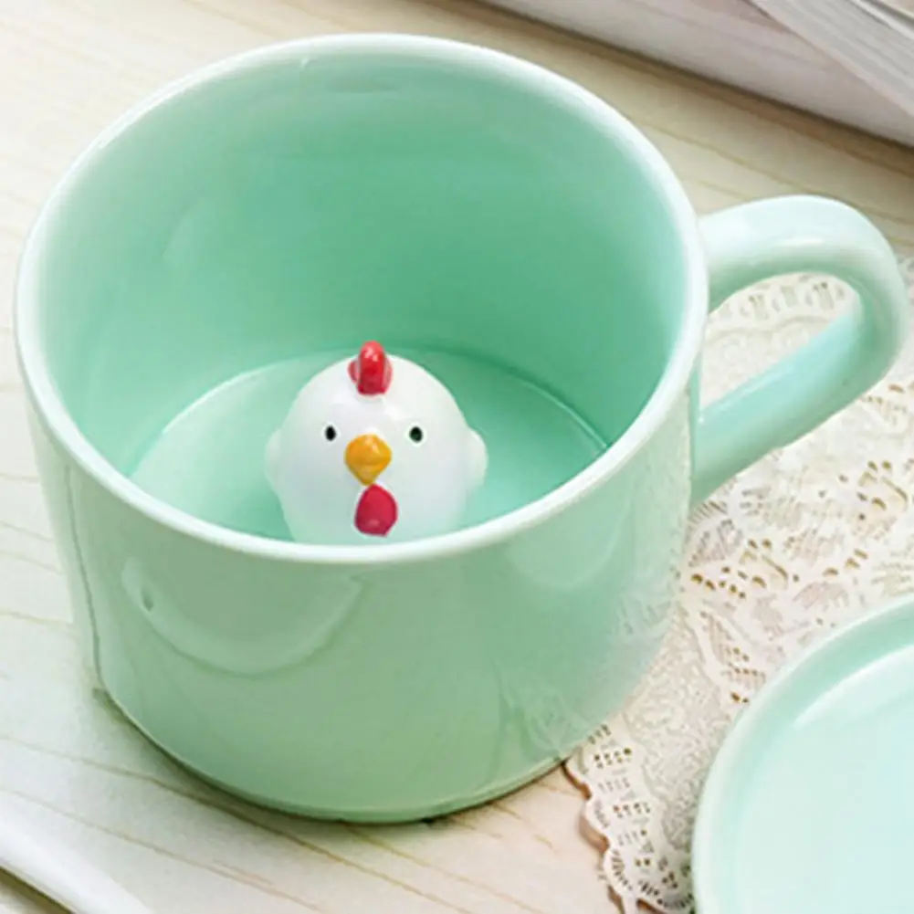 

Milk Cup Convenient Creative Animal Decor Milk Cup Exquisite No Odor Water Mug