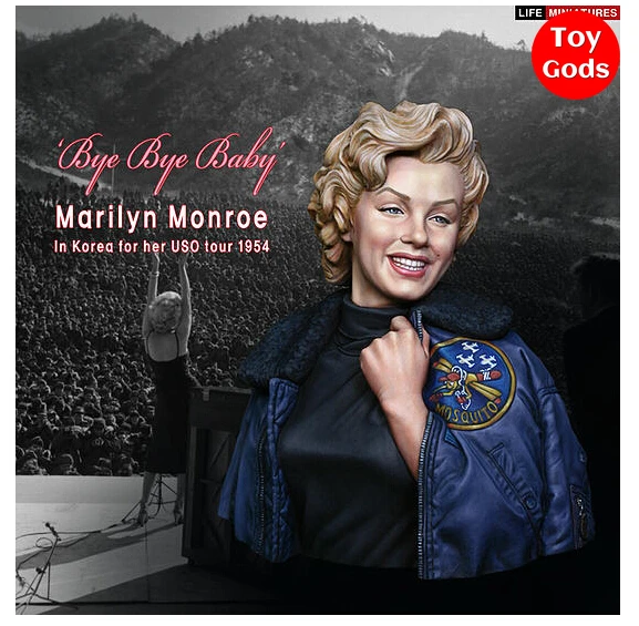 

Brand New 1/10 Scale Resin Bust Model Toys Marilyn Monroe Resin Assembly Bust Figure Model Toy For Collection/Gift