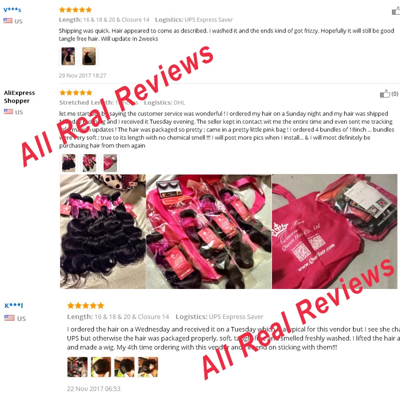Queen Hair Products Brazilian Raw Hair Weave Bundles Body Wave Hair Weft 1 3 4PCS Bundles Deal 100% Human Hair Extensions Virgin (art.: 7a5a255af) - 7a5a255af