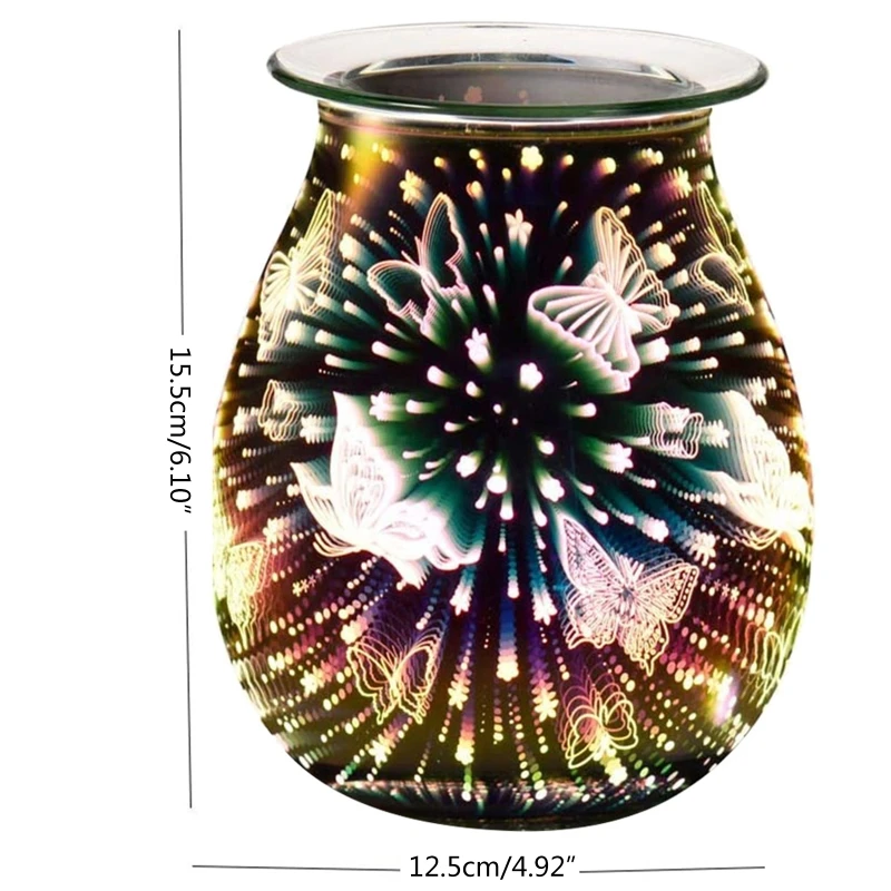 Электрический масляный обогреватель с 3D-эффектом фейерверк стеклянная восковая