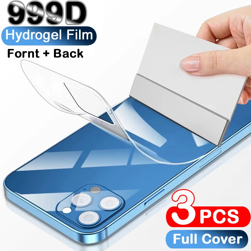 

Screen Protector For iPhone 12 Mini XS 11 Max Protective Full Cover Hydrogel Film On iphone XR X 8 7 6 6S SE 2020 Plus Not Glass