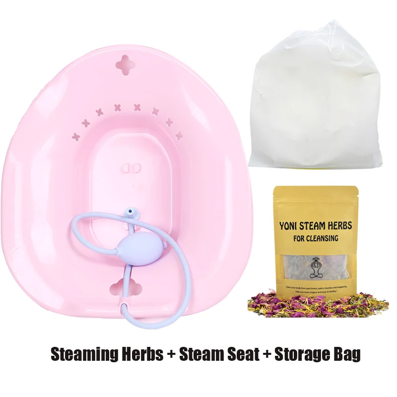 

Yoni Steam Seat Vaginal Detox SPA With Hip Sitz Bath Fumigation Herbs Gowns Intimate Douche Cleansing Feminine Hygiene Product