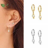 925 sterling silver needle fashion candy pendant hoop earrings premium vintage gold earrings for women wedding luxury jewelry