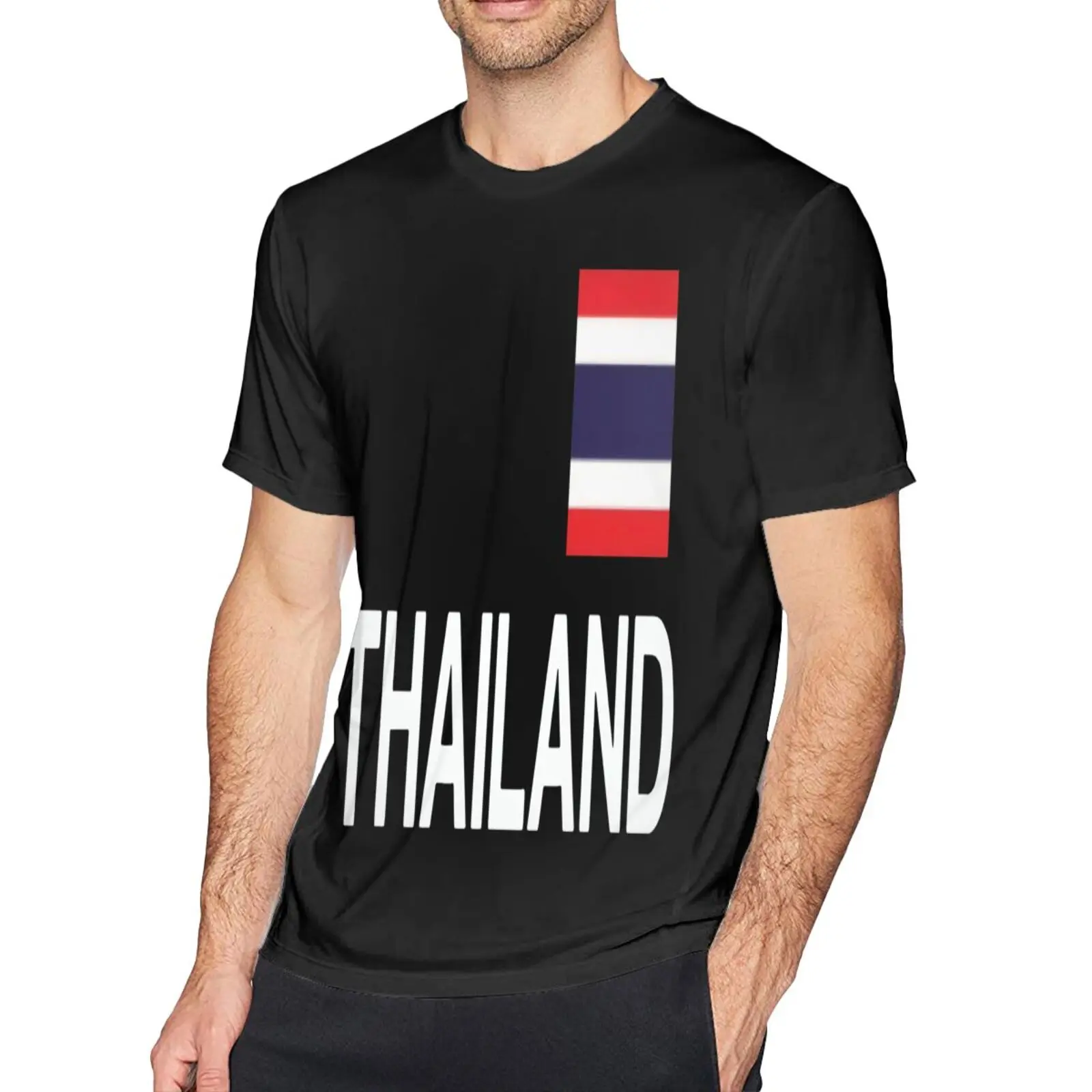 

Мужская футболка с рисунком Таиланда и флага Азии и Бангкока, графические футболки, аниме футболка большого размера, блузка, футболки, футбо...