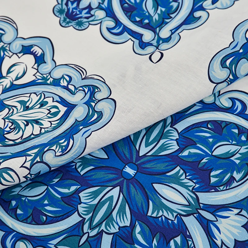 84*145CM/Piece Digital Cotton Linen Fabric For Dress Tissu Coton Au Mètre Telas Por Metro Sewing 원단 Tecido Ткань Cloth - купить по