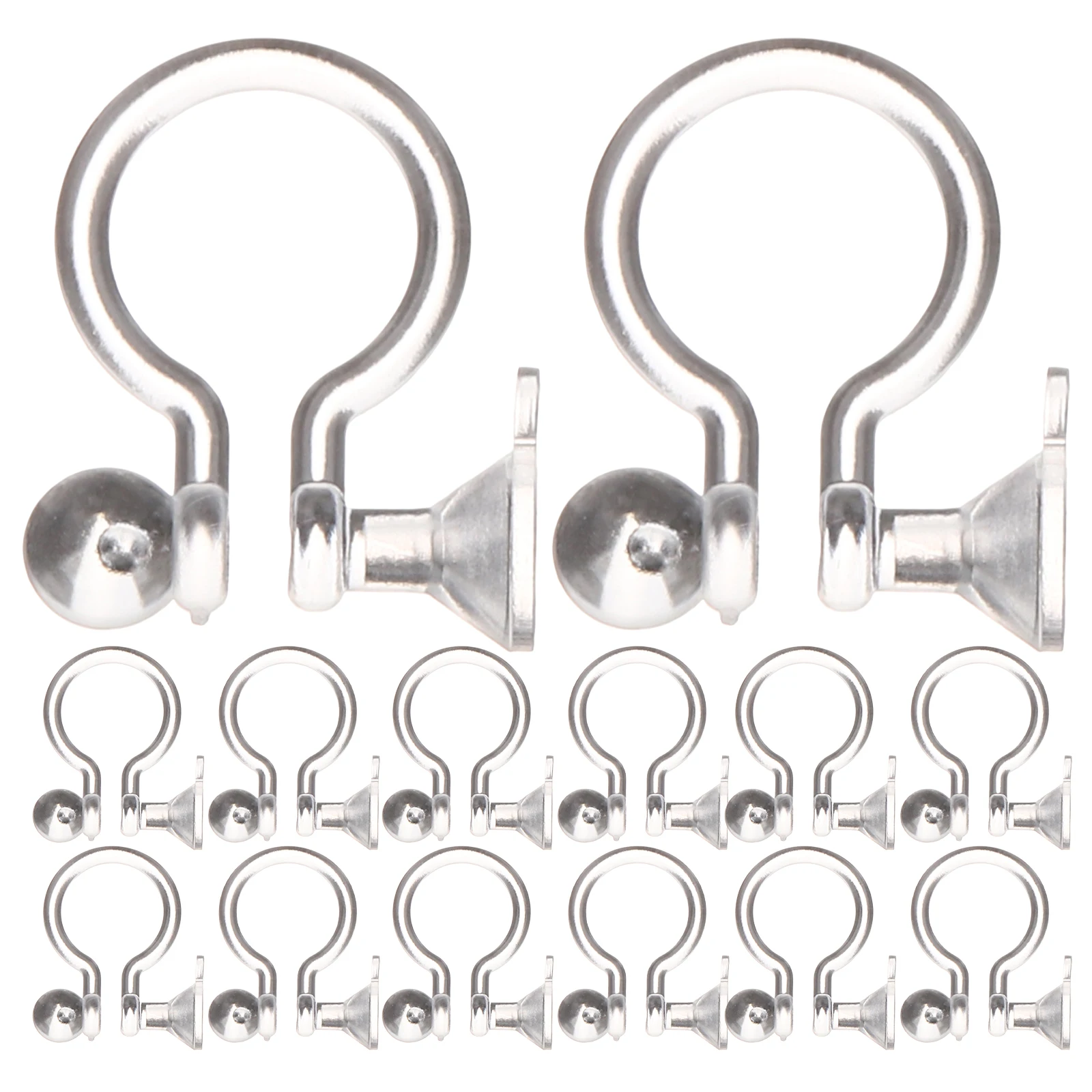 

100pcs Clip on Earring Converter Invisible Clip on Earring Backs Earring Components