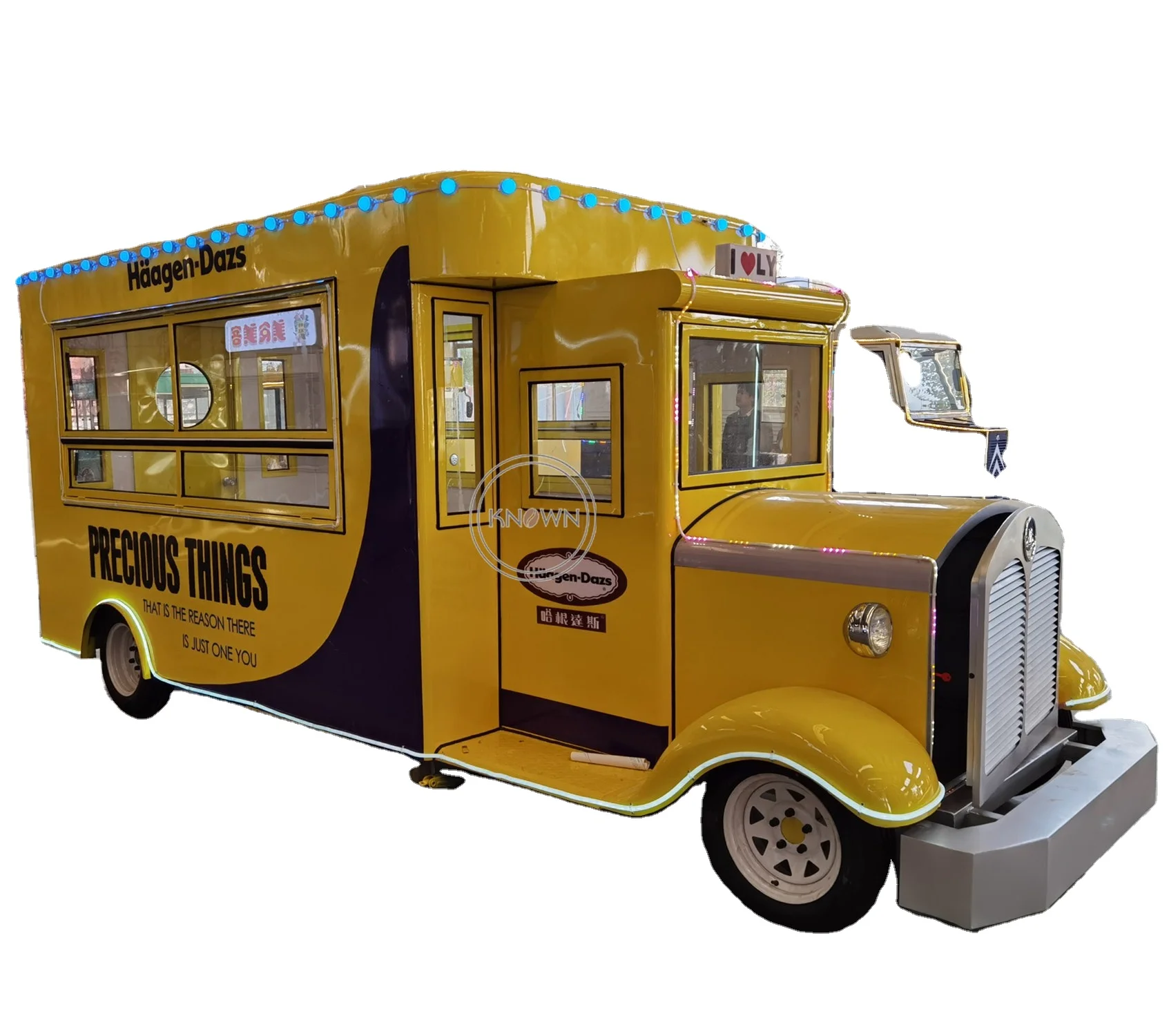 

OEM Electric Hot Fog Food Cart Van Mobile Catering Food Truck Display Pizza for Sale Thailand USA
