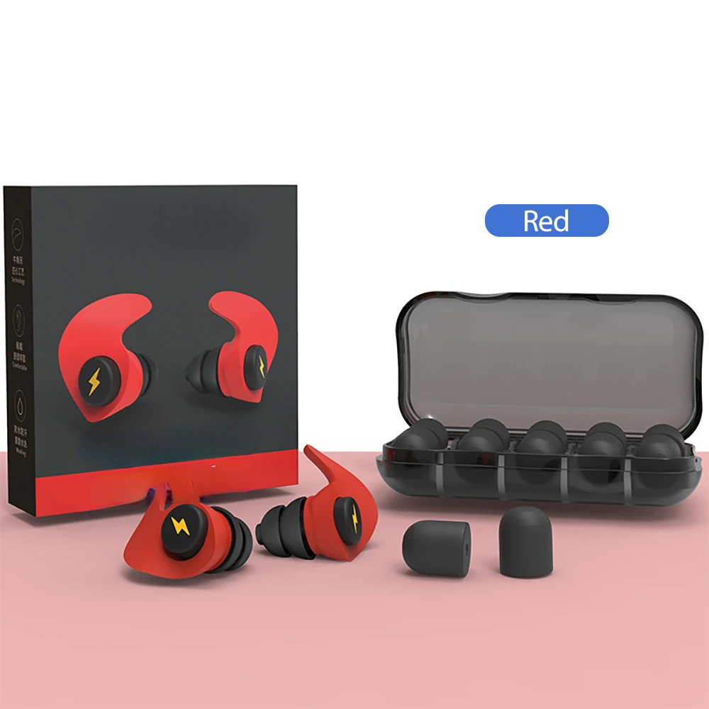 

Plugs Silicone Anti Noise Sleeping Earplug Tapones Oido Ruido Noise Reduction Filter Hear Safety Ear Plug Soft Foam Earplugs