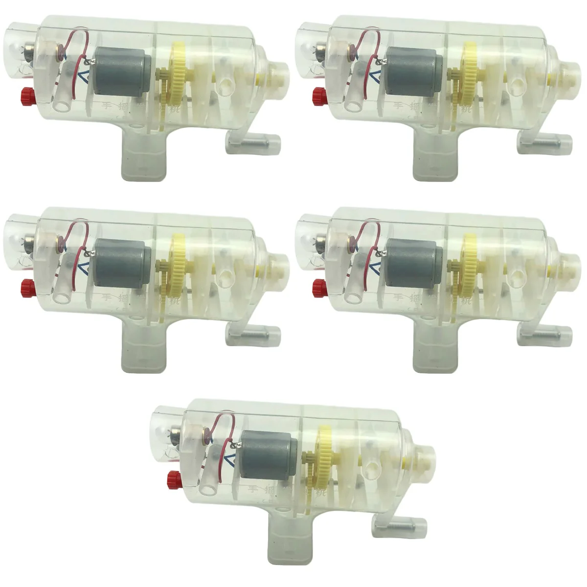 

5pcs Hand Generator DIY Education Science Experimental Hand Crank Generator