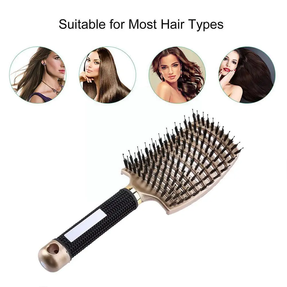 

6 Colors Brush Women Female Hair Scalp Massage Comb Bristle&nylon Nylon Detangling Popbrush Hairbrush Brush J0n8