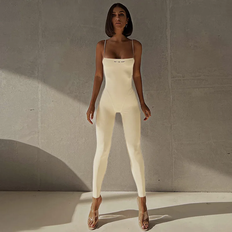Zoctuo Patchwork ผู้หญิงรัดตัว Jumpsuit Bodycon Skinny เซ็กซี่ Sporty Casual Streetwear 2021ฤดูร้อน Gym Rompers เสื้อผ้า