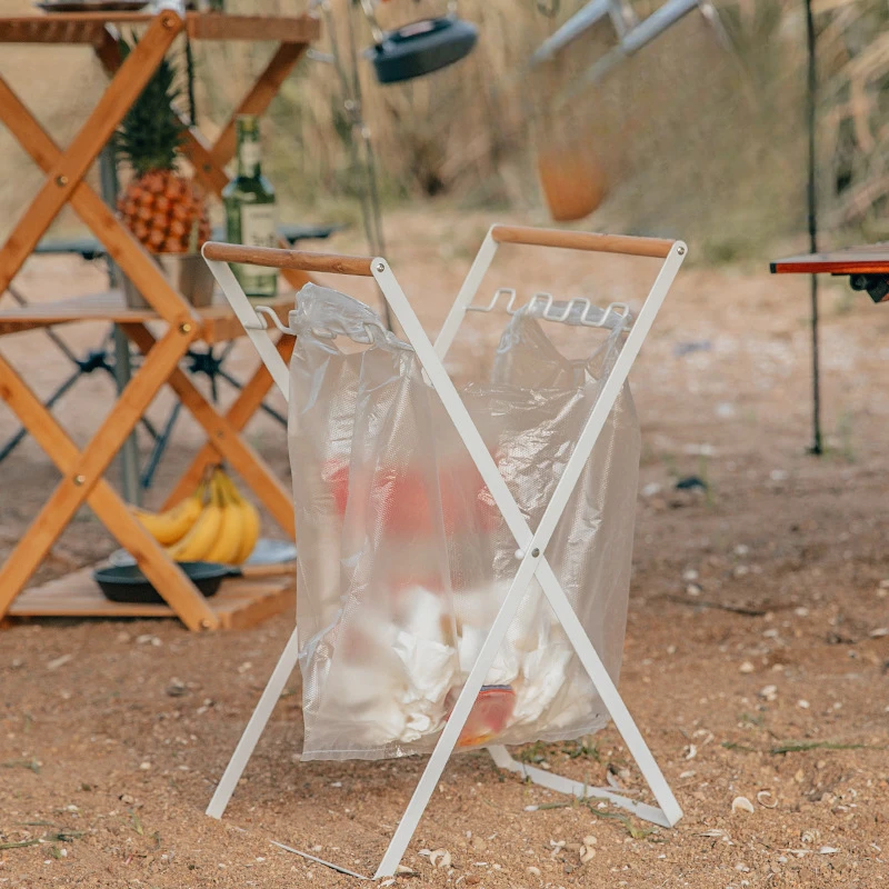 

Складной пластиковый мешок для мусора для кемпинга, подвесной мешок для мусора, уличная стойка для хранения, держатель, органайзер для пикника, кухни, стойка для мусорных пакетов