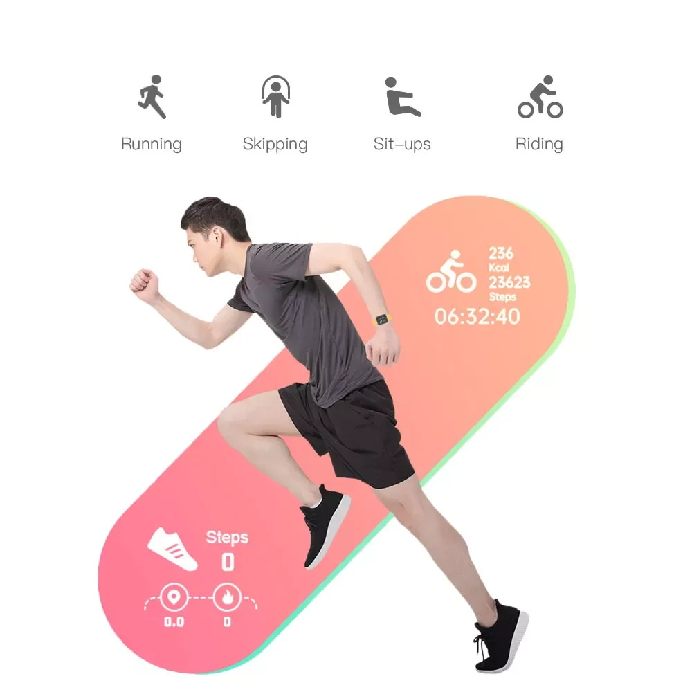 

Newdurable Smartwatch 2021 Men Relogio Inteligente Heart Rate Monitor Digital Bracelet Smart Watch D20 Relogio 8 color Optional