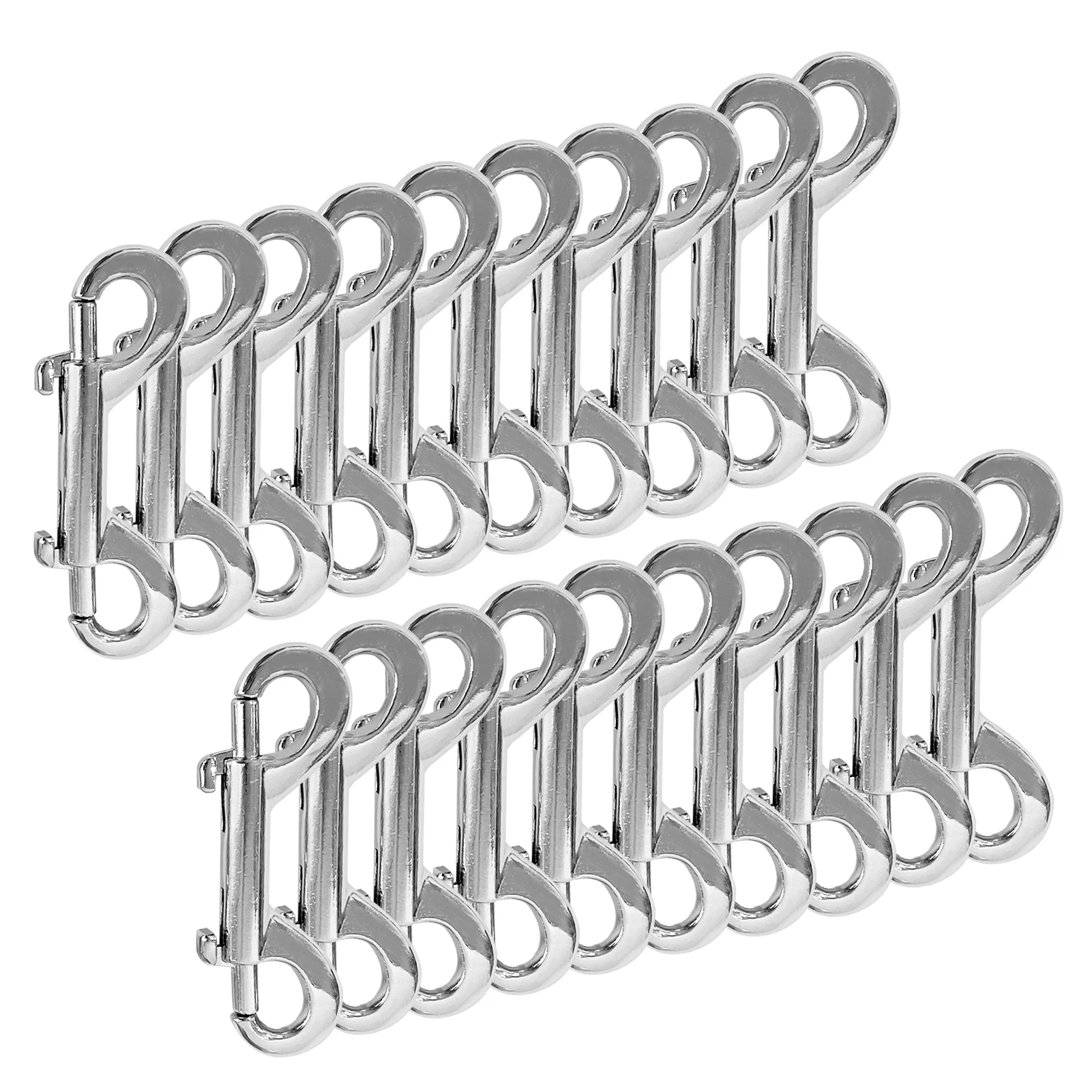 

20 шт. сверхмощный триггер, многофункциональные цепные аксессуары, пляжный гамак, Двухсторонний болт из цинкового сплава, защелкивающийся к...