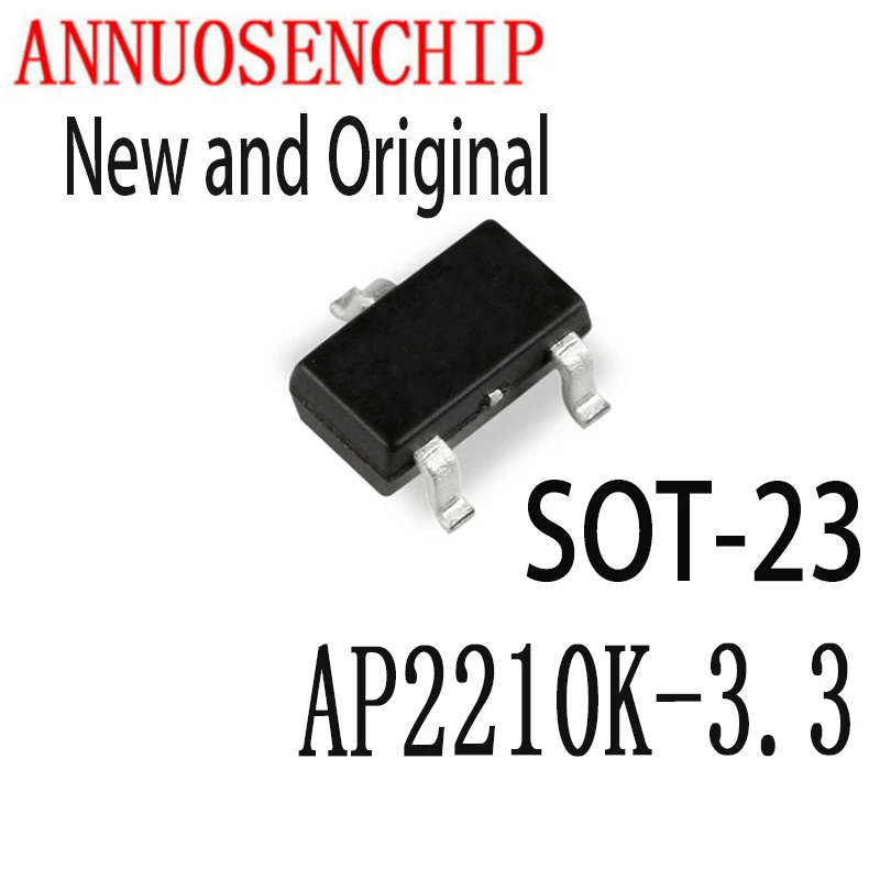 10 шт., новые и оригинальные фотообои SOT23 AP2210K SOT-23 3,3 V