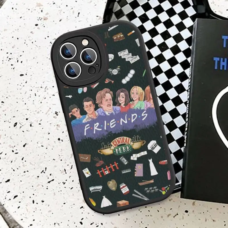 Central Perk Friends Phone Case Hard Leather For iPhone 14 13 12 Mini 11 14 Pro Max Xs X Xr 7 8 Plus