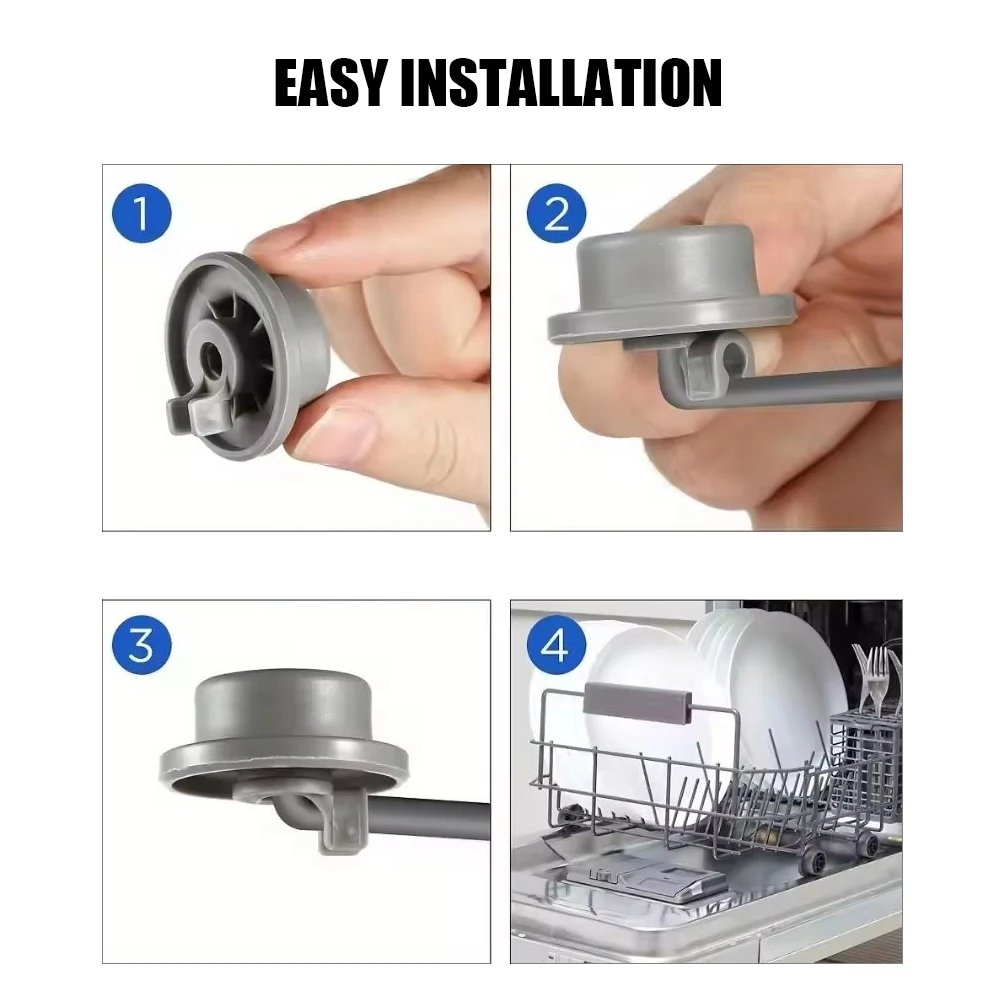 Фото Для Bosch для Balay для Siemens для Neff, колеса нижней нижней корзины для посудомоечной машины, рулон корзины для посудомоечной машины, 8 шт., колеса нижней корзины №5