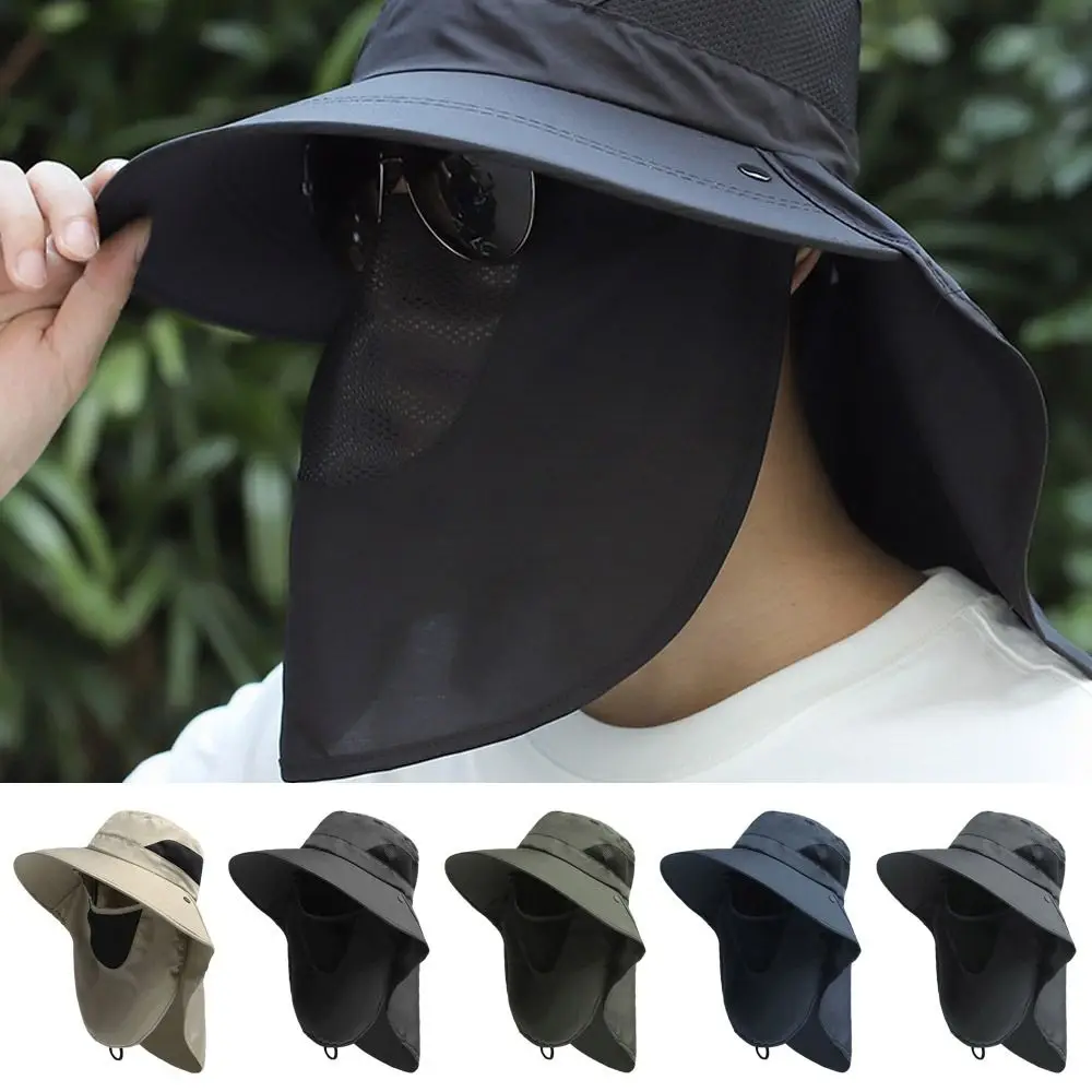 

Hiking Sun Protection Hunting Mountaineering With Mask Summer Fishing Hat Sun Cap