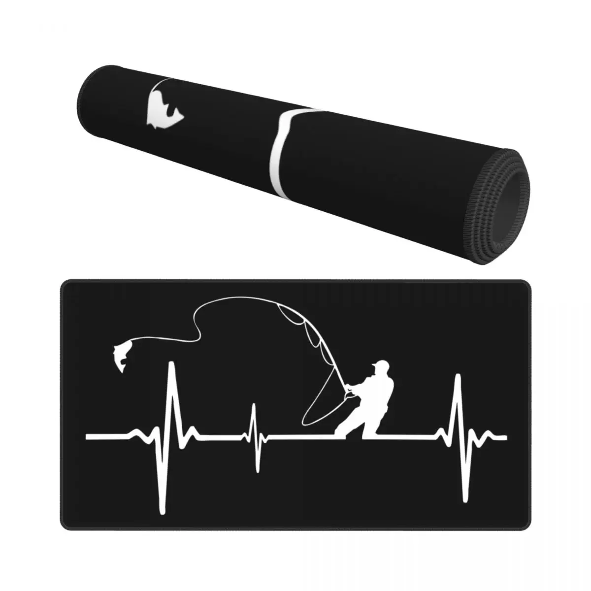 Коврик для мыши с клавиатурой и сердцебиением рыбалки коврик рыбаки Fisher Gear 900x400