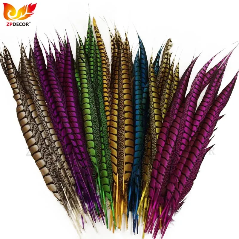 

ZPDECOR 55-60cm 22-24 Inch Lady Amherst Pheasant Feathers
