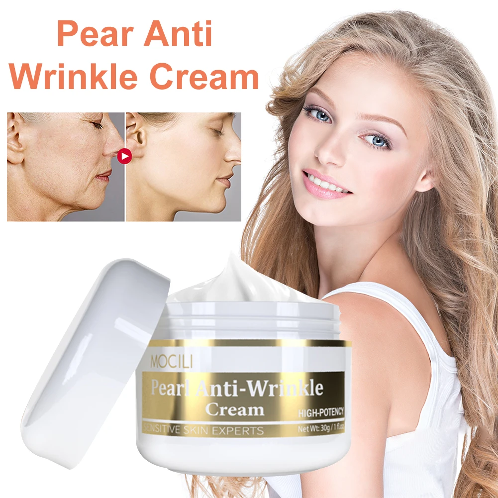 

30g Anti-Wrinkles Face Cream Natural Pearl Cream Fade Fine Lines Shrink Pores Anti-Aging Skin Firming Lifting Cream Skin Care