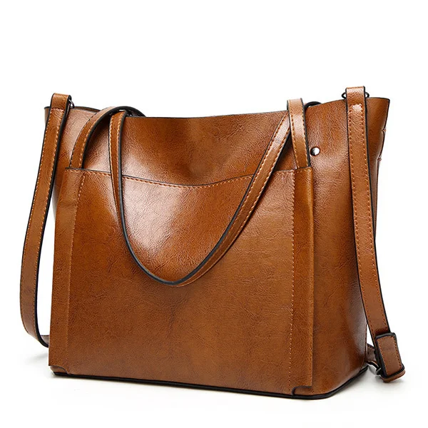 

Женские кожаные сумочки, Дамская большая сумка-тоут, женские высококачественные Наплечные Сумки из искусственной кожи для женщин, клатч через плечо, кошелек