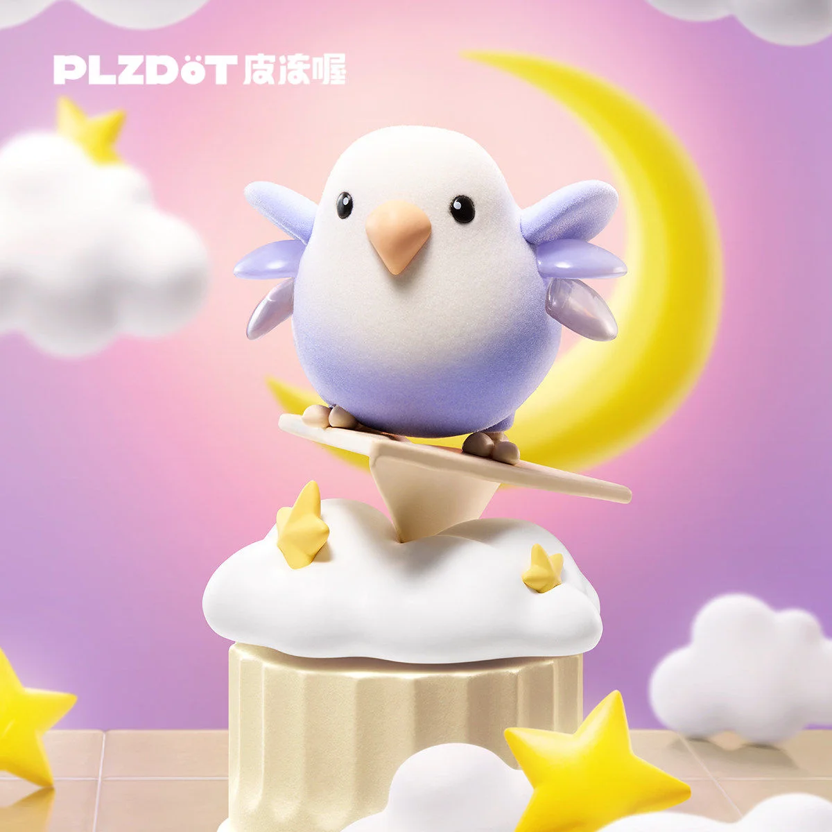 Фото Оригинальная коллекционная фигурка PLZDOT Social Birdie Bird Song Flower Scent Series 4-го поколения, абстрактная, в слепой коробке, настольное украшение, подарок №2