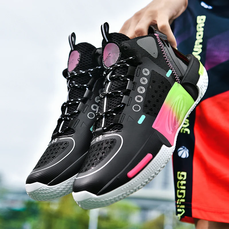 New Brand Basketball Shoes Men Kids Mesh Basket Boots Women Trendy Designer Sneakers Outdoor Sports Training Shoes Male Footwear