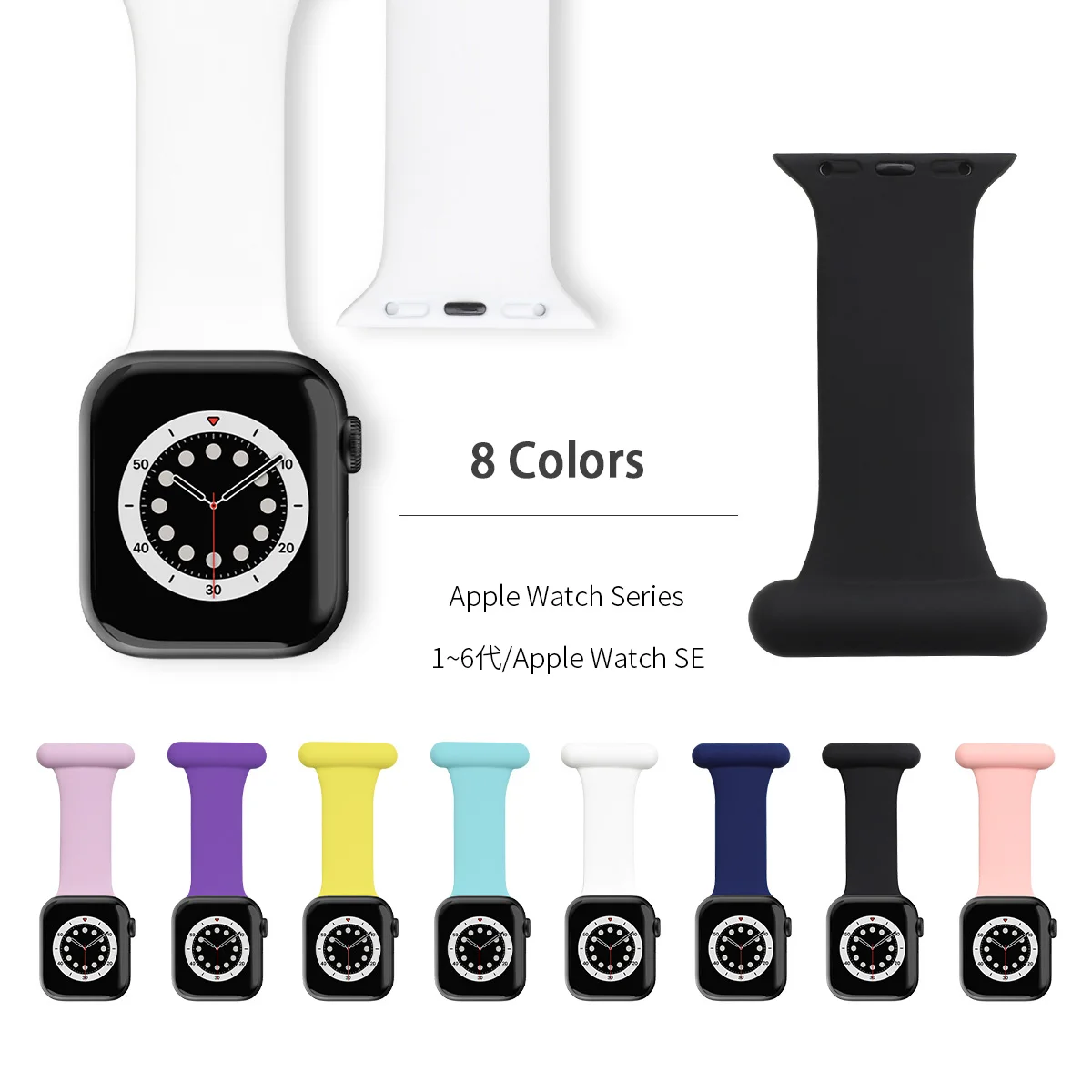 

Pin Strap for Apple Watch Series 6 - 1 SE Suspended Band for iWatch Bands 44mm 42mm 40mm 38mm